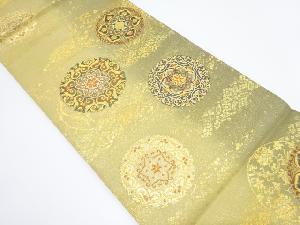 華紋織り出し袋帯